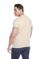 3602 Men's Short Sleeve CVC Blended Crew Neck Ringer Tee