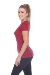 6053 Juniors Cap Sleeve Cotton Slub Tee