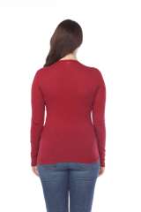 6150 Junior's Long Sleeve Cotton Slub Crewneck Tee