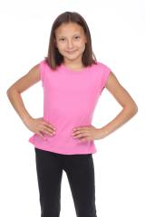 9005 Girls Cuffed Hi-Lo Tank