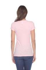 6053 Juniors Cap Sleeve Cotton Slub Tee