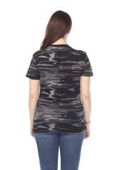 4002C Junior Camo Print Essentials Loose Body Tee