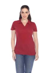 6052 Junior's Cotton Slub Short Sleeve Polo