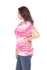 4002C Junior Camo Print Essentials Loose Body Tee