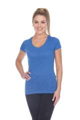 6053 Juniors Cap Sleeve Cotton Slub Tee