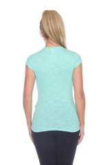 6050 Juniors Cap Sleeve Cotton Slub Tee