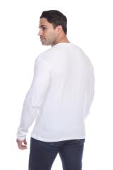 4701 Men's Slim Fit Long Sleeve V-Neck Tee