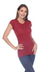 6050 Juniors Cap Sleeve Cotton Slub Tee