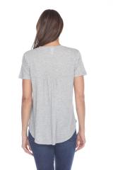 3305 Junior's Shirred Tee