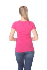 6053 Juniors Cap Sleeve Cotton Slub Tee