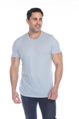 3600 Men's Short Sleeve CVC Blended Crew Neck Tee
