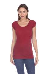 5001 Junior's Cap Sleeve Scoop Neck Tee