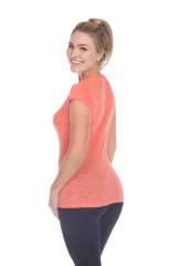 6050 Juniors Cap Sleeve Cotton Slub Tee