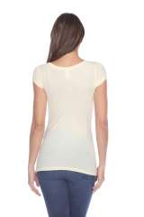 5001 Junior's Cap Sleeve Scoop Neck Tee