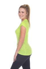 6050 Juniors Cap Sleeve Cotton Slub Tee