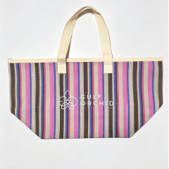 Fashionable Multicolor Shoulder Bag, Large Capacity Grass Woven Tote