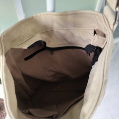 Cotton canvas shoulder bag