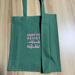 Soft and smoothly draping cotton shopping bag.