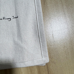 Soft and smoothly draping cotton shopping bag.
