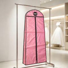 Pink polyester dust cover