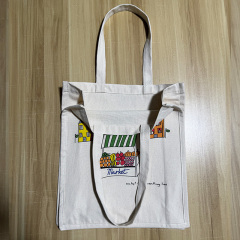 Soft and smoothly draping cotton shopping bag.