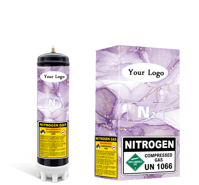 0.95L Nitrogen Steel Gas Cylinder Disposable For Nitro Beer Use