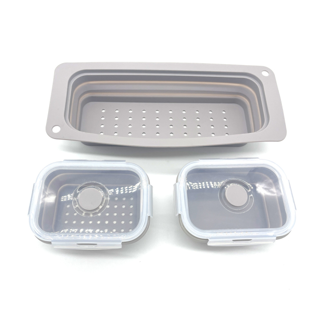 Silicone foldable Food Storage Containers