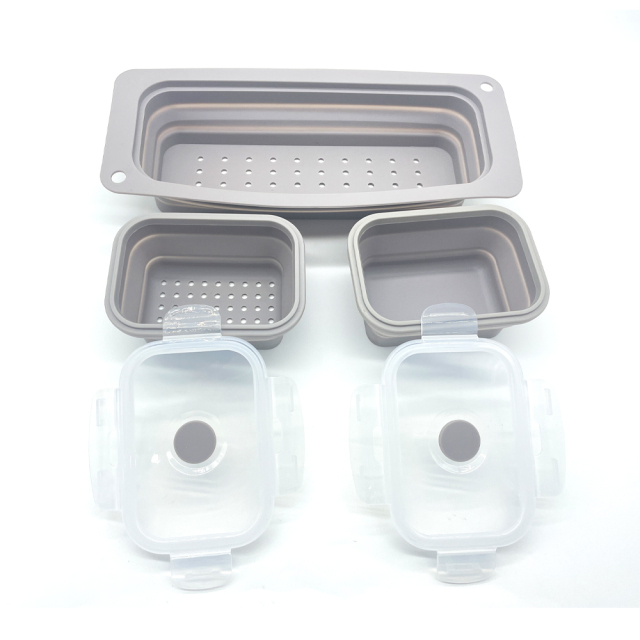 Silicone foldable Food Storage Containers