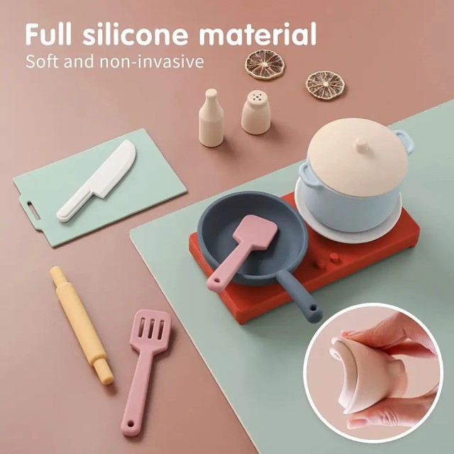 Silicone Cooking Toy Set