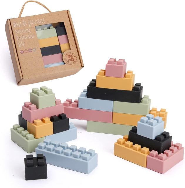 Children's Silicone Building Blocks 