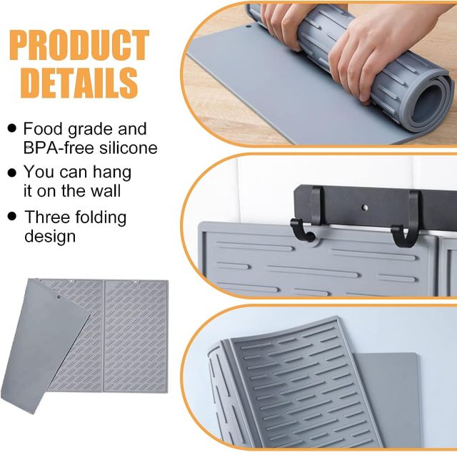 Collapsible Silicone Dish Drying Mat