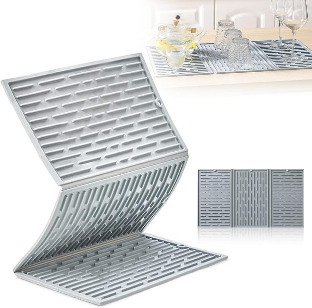 Collapsible Silicone Dish Drying Mat