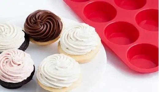 Silicone Muffin Pan - Regular 12 Cups Cupcake Tray