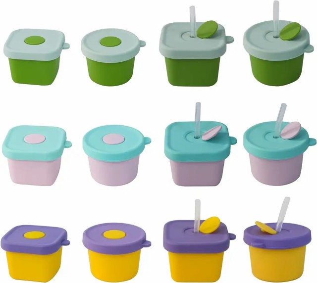 Silicone Baby Cups with Straw