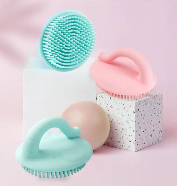 Soft Silicone Body Scrubber Handheld Shower Cleansing Brush