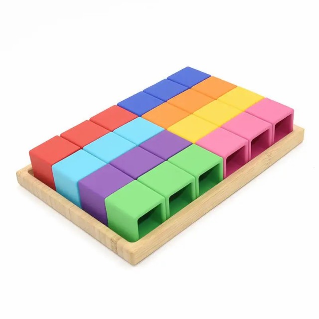 Silicone Rainbow Blocks