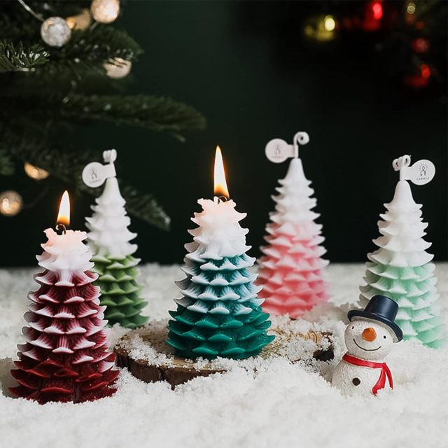 3D Christmas Tree Shape Candle Mold