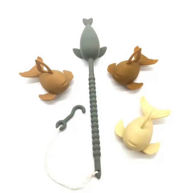 Bath Toys Silicone Fishing Toy