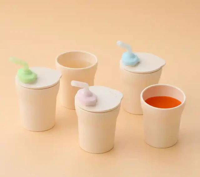Baby Silicone Cups Reliable Lid Sippy Cup