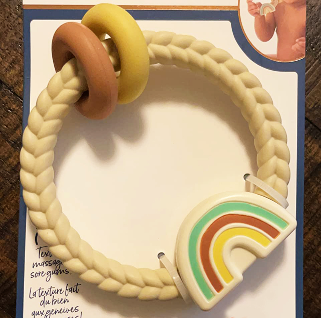 Silicone Teether with Rattle