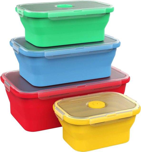 Silicone Collapsible Food Storage Containers