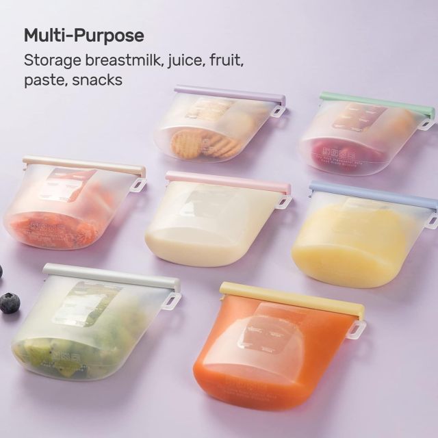 Silicone Breastmilk Storage Bags Reusable