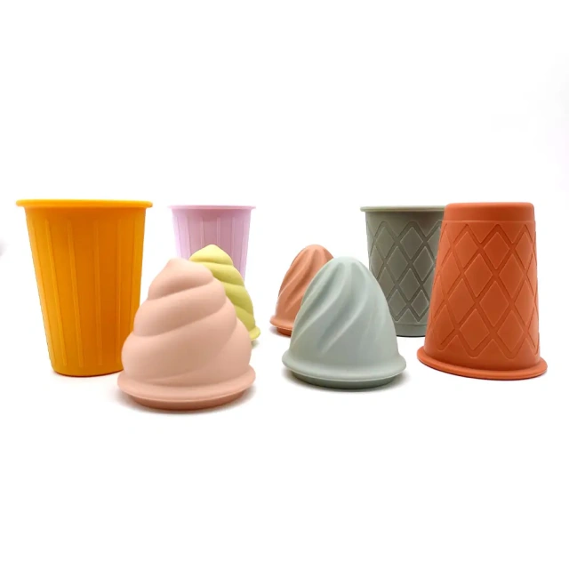 Silicone Ice Cream Sand Molds Sets For Kids