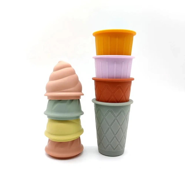 Silicone Ice Cream Sand Molds Sets For Kids