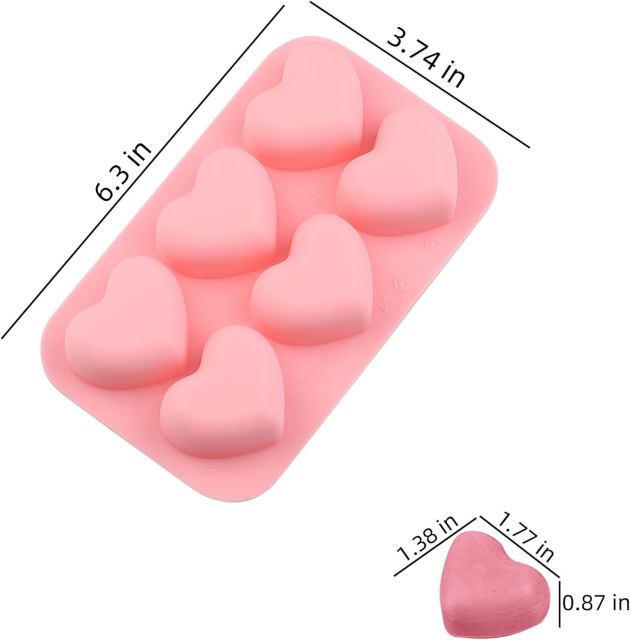 Heart Silicone Molds for Candy Soap Jelly