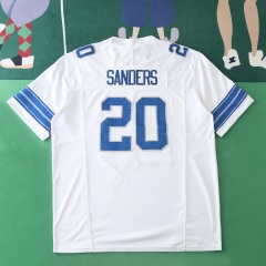 2425 Detroit Lions white 3th generation 20#SANDERS