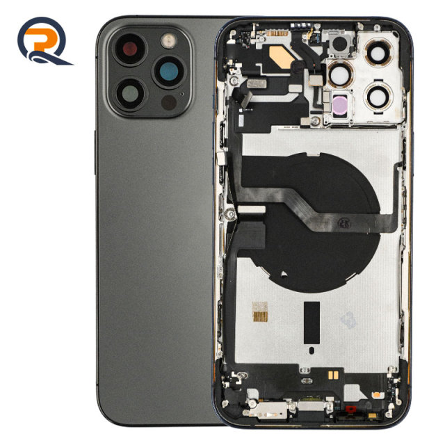 Back Housing for iPhone 12 Pro Max Repairing Spare Parts with Flex Cables
