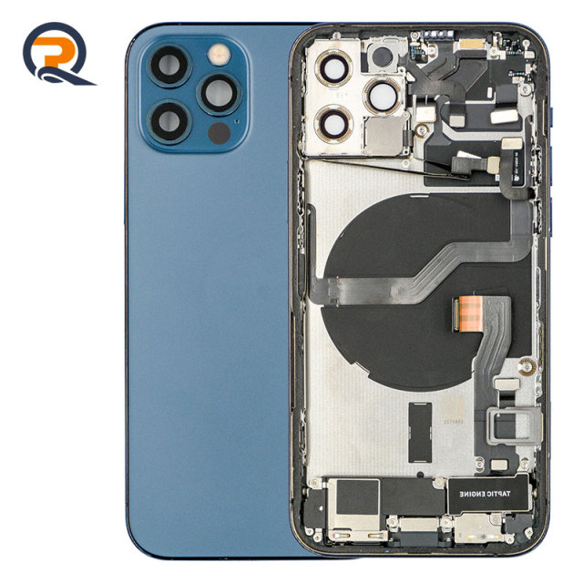 Back Housing for iPhone 12 Pro Repairing Spare Parts with Flex Cables
