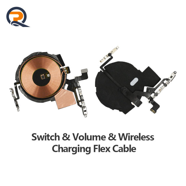 Original iPhone 14 pro Single Switch Volume Wireless Charging Flex Cables Repair Parts