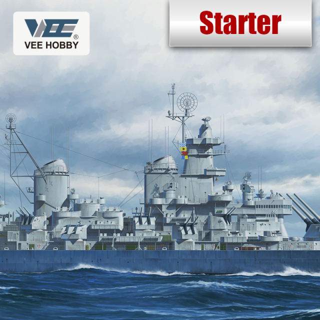 VEE V57002 1/700 BB-62 New Jersey battleship assembly ship model